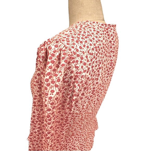 Seven Wonders Floral Print Tie Front Blouse - Picture 4 of 10